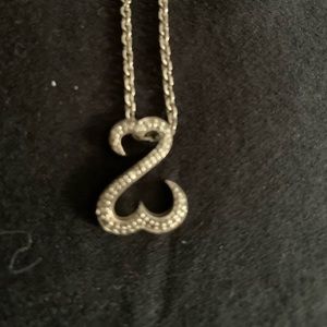 Sterling Silver Jane Seymour  20” open heart
